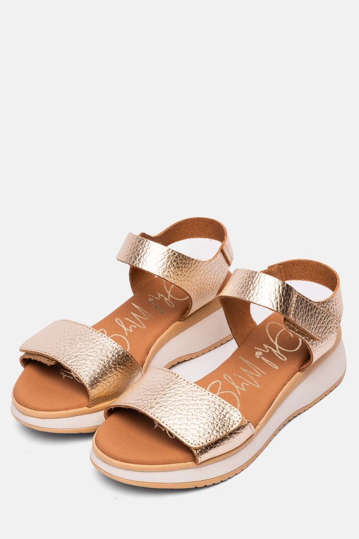 Oh My Sandals Sandalia Mujer Piel Selene Champán