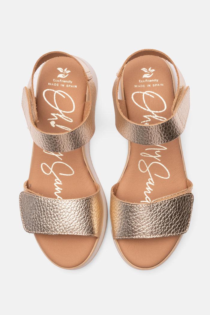 Oh My Sandals Sandalia Mujer Piel Selene Champán