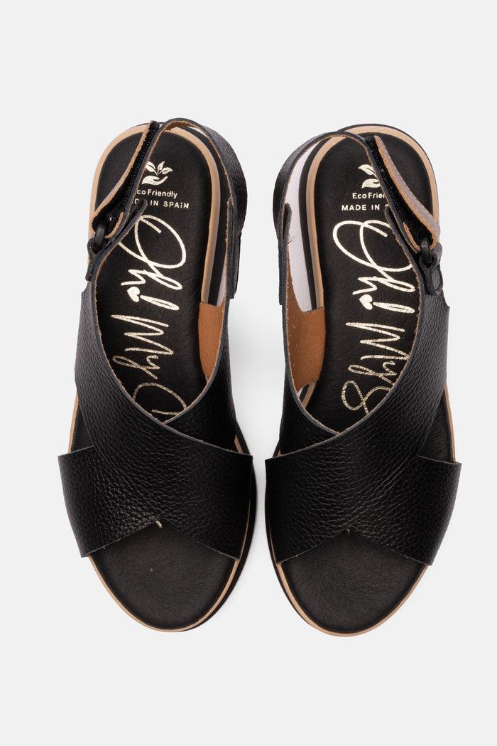 Oh My Sandals Sandalia Mujer Piel Soraya Negro