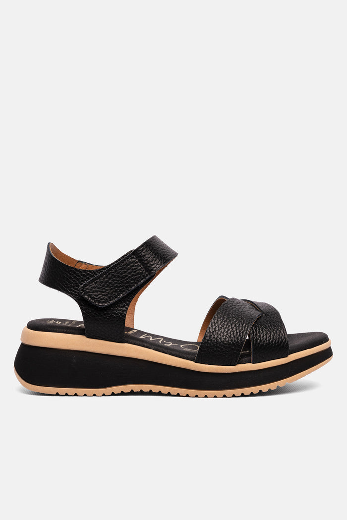 oh my sandals Sandalia Mujer Piel Tania Negro