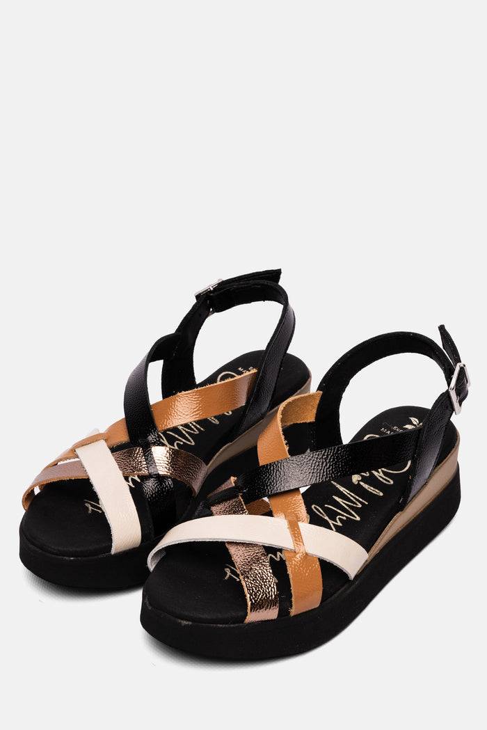 Oh My Sandals Sandalia Mujer Piel Úrsula Negro