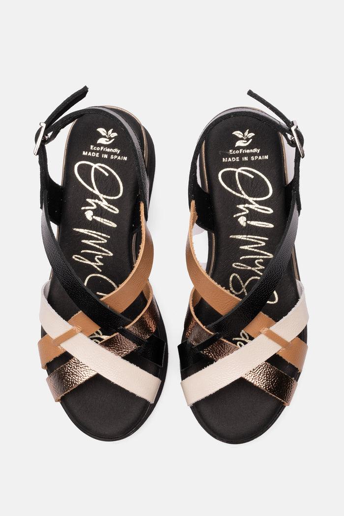 Oh My Sandals Sandalia Mujer Piel Úrsula Negro