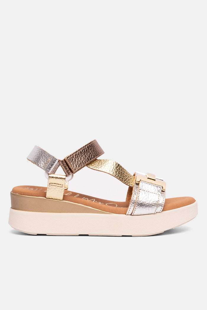 Oh My Sandals Sandalia Mujer Piel Vania Plata