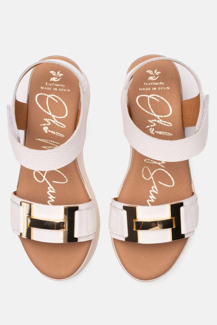 Oh My Sandals Sandalia Mujer Piel Vega Blanco