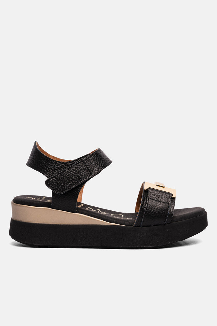Oh My Sandals Sandalia Mujer Piel Vega Negro