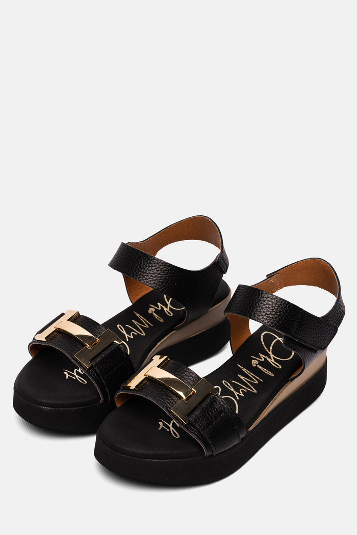 Oh My Sandals Sandalia Mujer Piel Vega Negro