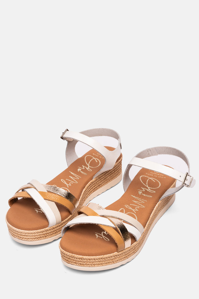 Oh My Sandals Sandalia Mujer Piel Zara Blanco