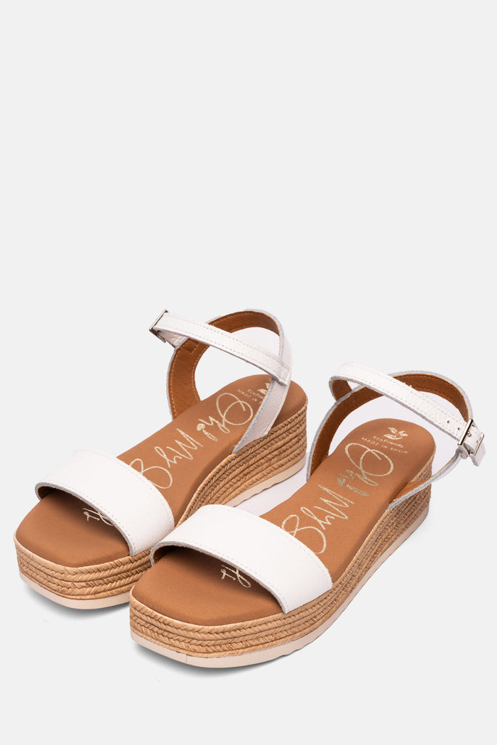 Oh My Sandals Sandalia Mujer Piel Zoe Blanco