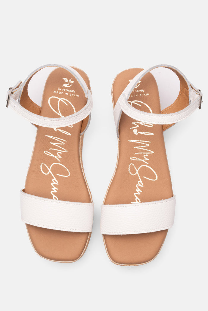 Oh My Sandals Sandalia Mujer Piel Zoe Blanco