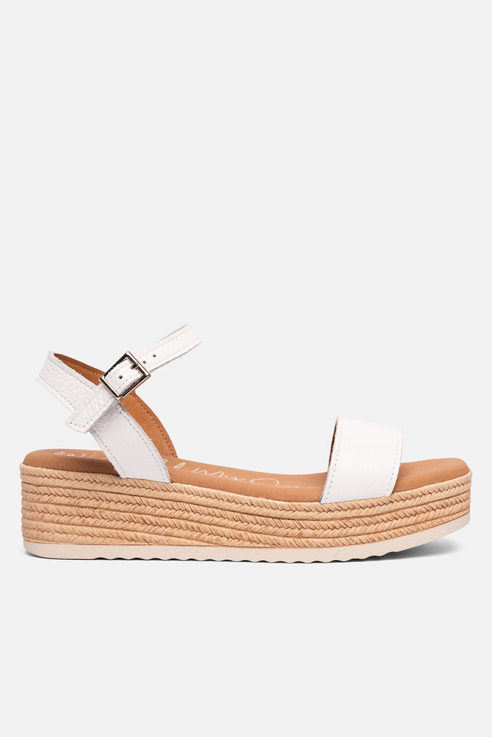 oh my sandals Sandalia Mujer Piel Zoe Blanco