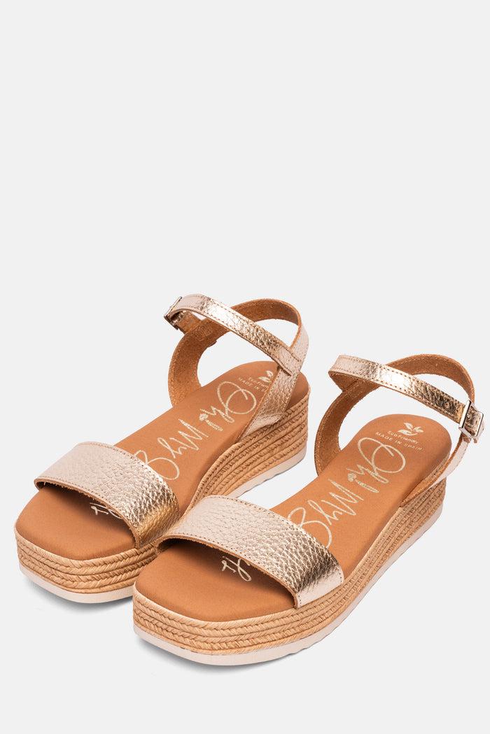 Oh My Sandals Sandalia Mujer Piel Zoe Champán