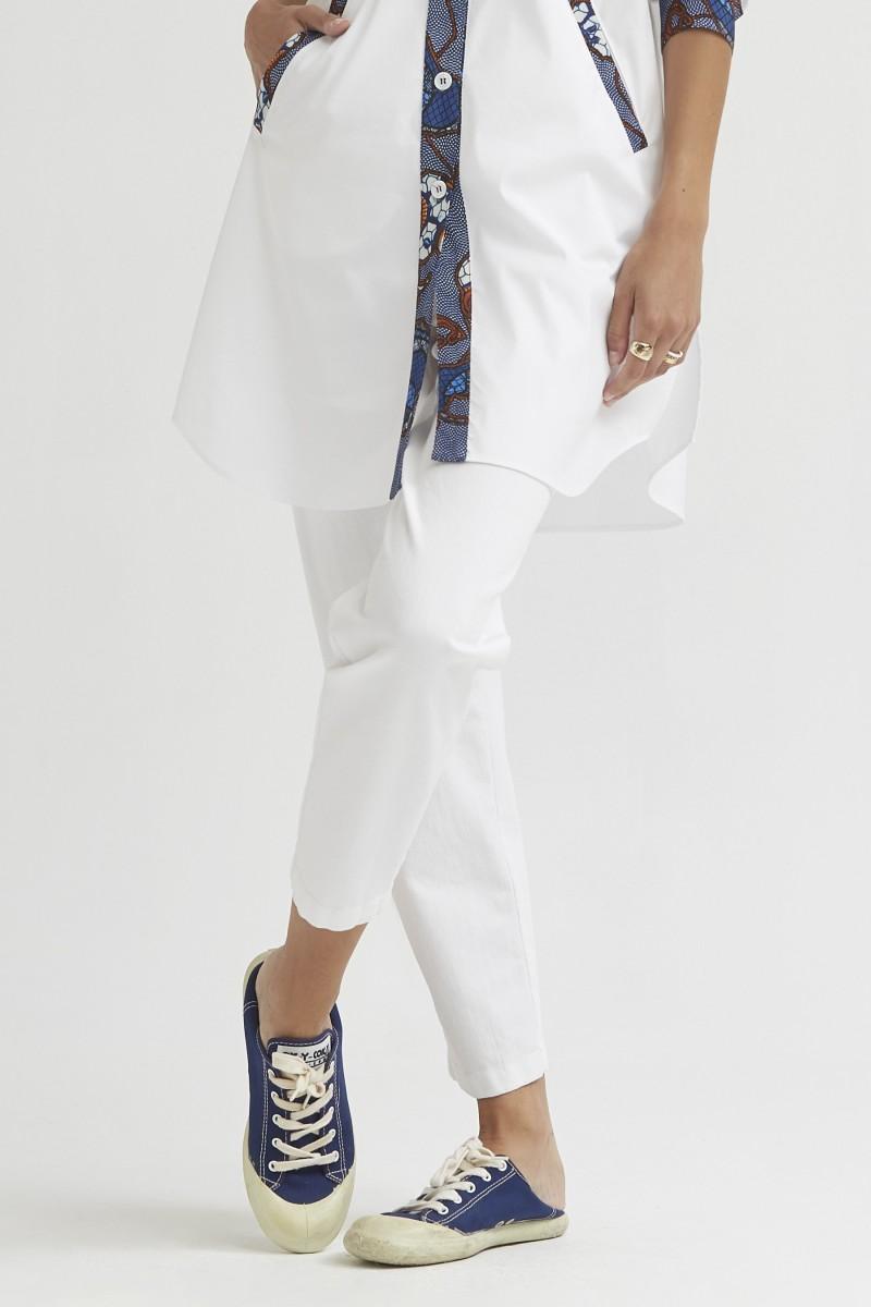 Oky Coky CAMISA LARGA BOLSILLOS CREPÉ MARROCAIN ESTAMPADO LEONES