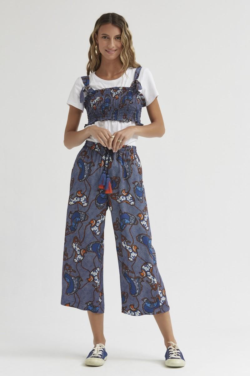 Oky Coky CAMISETA COMBINADA CREPÉ MARROCAIN ESTAMPADO LEONES