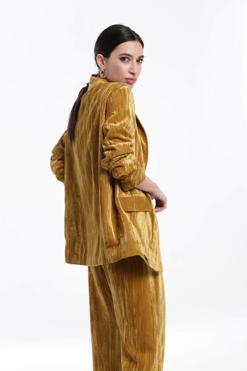 Oky Coky CHAQUETA CUELLO SMOKING TERCIOPELO CHAFADO