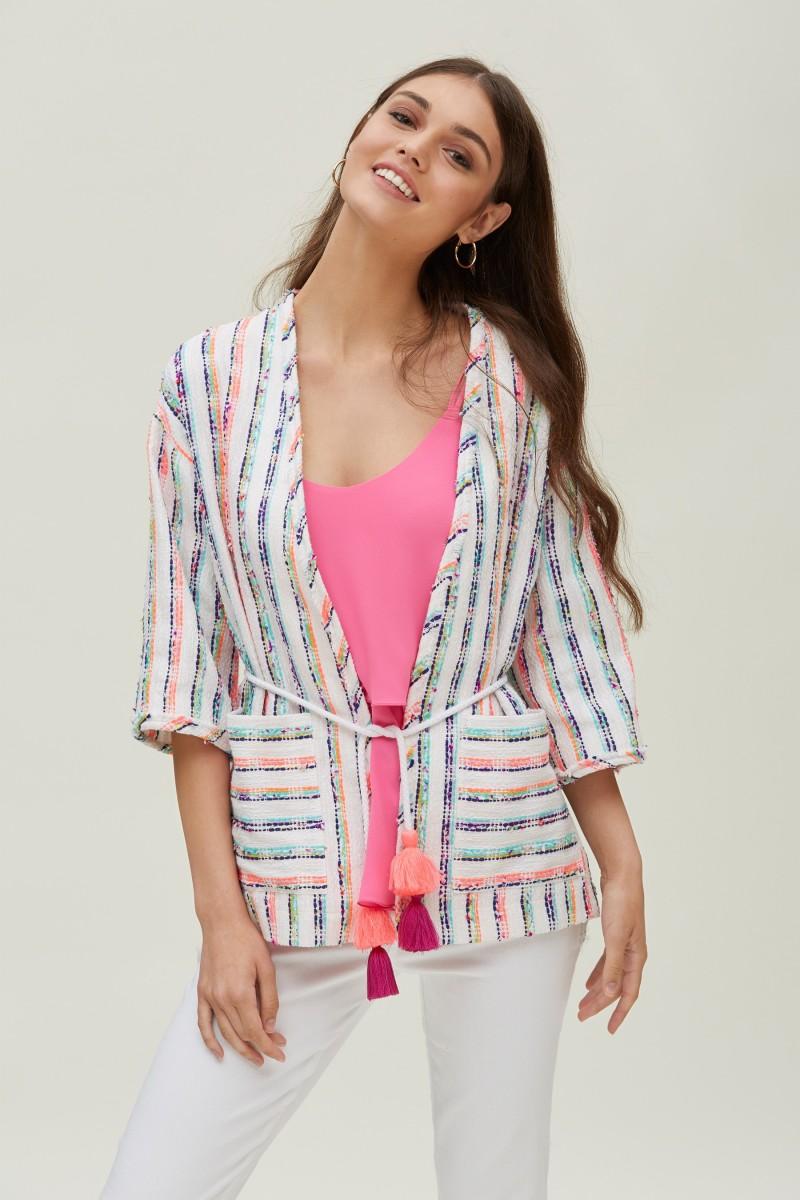 oky coky CHAQUETA MANGA TRES CUARTOS CHANEL MULTICOLOR