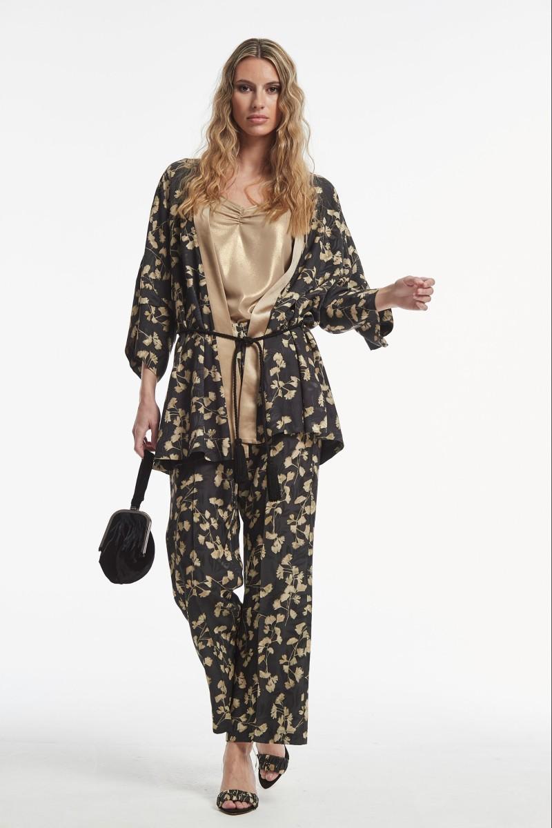 Oky Coky CHAQUETA POVEDA JACQUARD ECOVERO ESTAMPADO