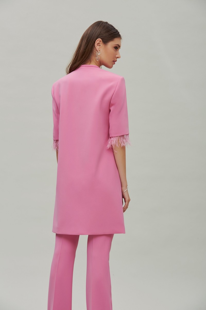 Oky Coky ABRIGO CORDÓN CUELLO PLANA STRETCH