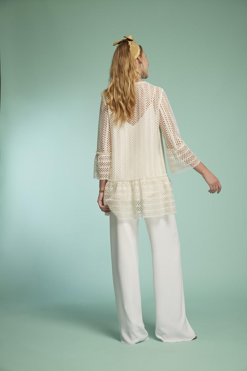 Oky Coky ABRIGO CROCHET LAMINADO