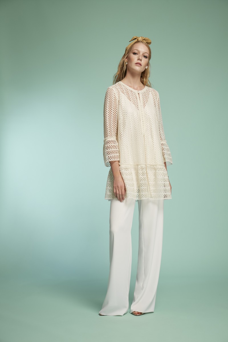 oky coky ABRIGO CROCHET LAMINADO