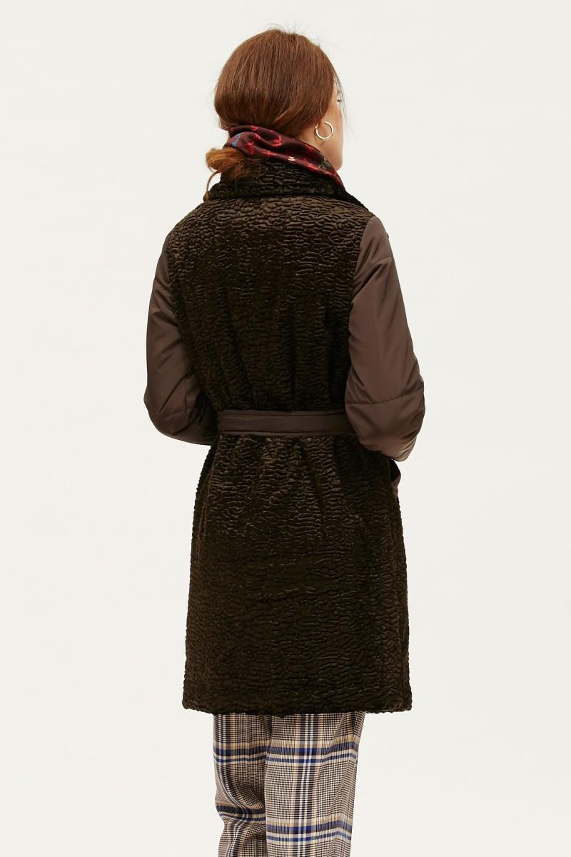 Oky Coky ABRIGO ECO ASTRACÁN MANGA ACOLCHADA