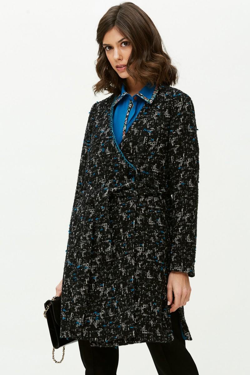 Oky Coky ABRIGO ENVOLVENTE-JACQUARD MOTAS