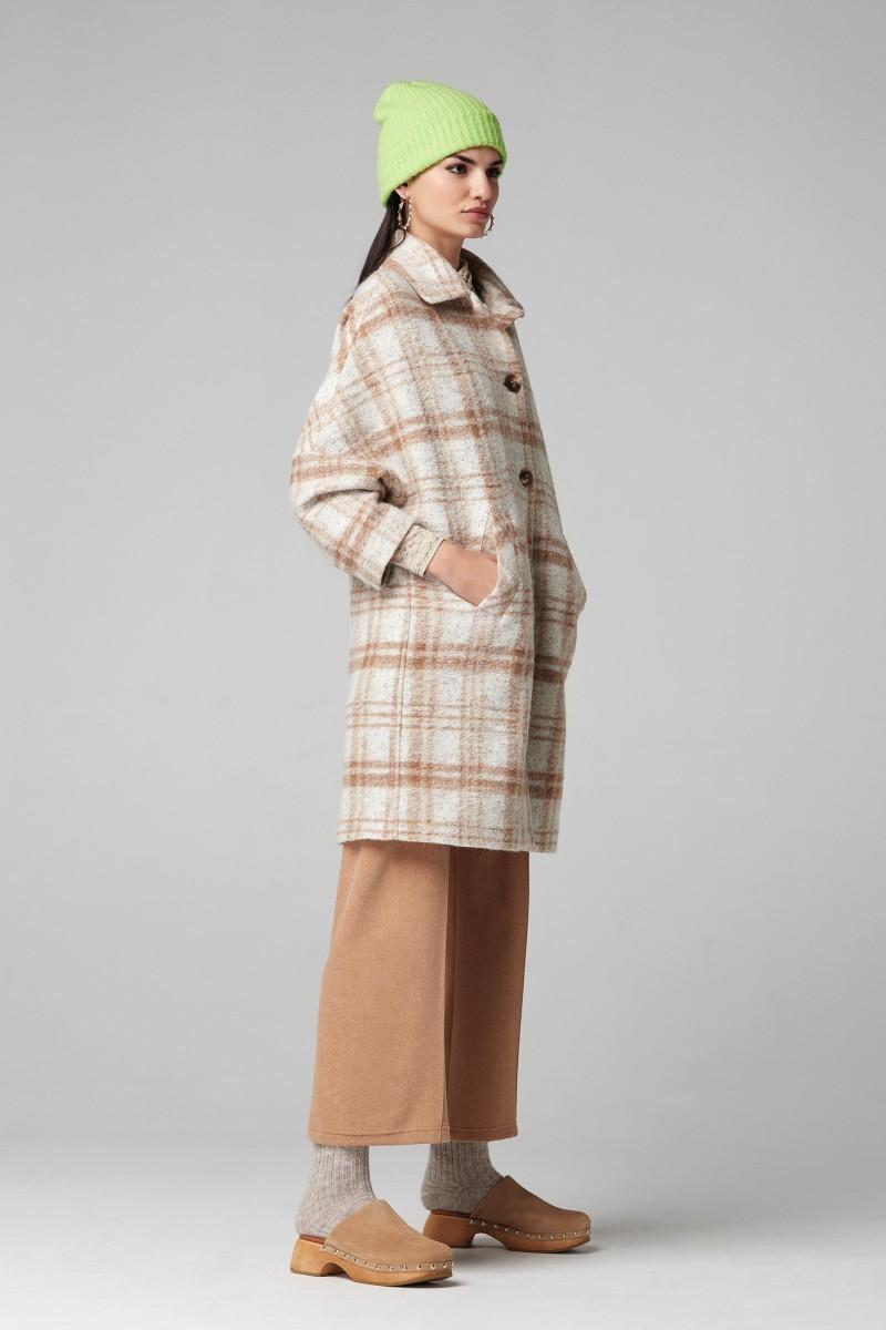 Oky Coky ABRIGO TICOSA CUADRO LANA