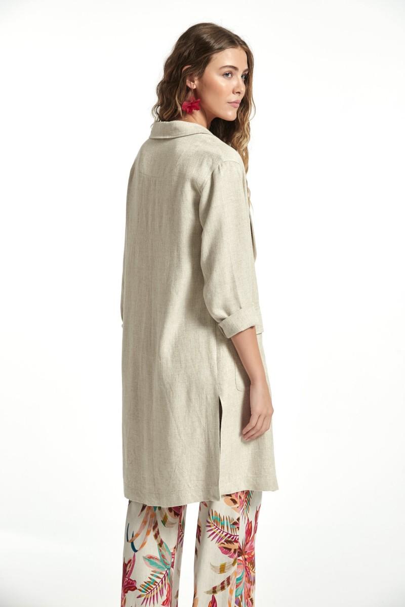 Oky Coky ABRIGO VALUZ LINO RUSTICO