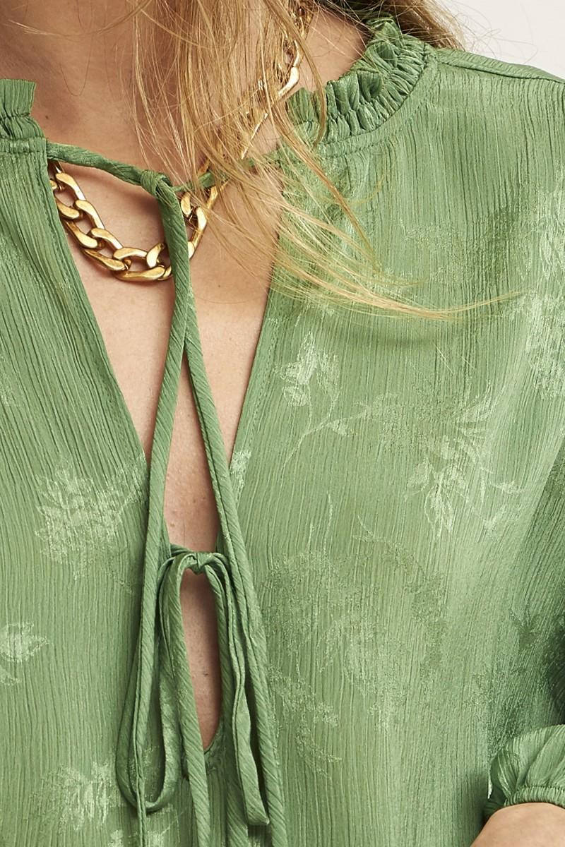 Oky Coky BLUSA LAZOS GASA JACQUARD