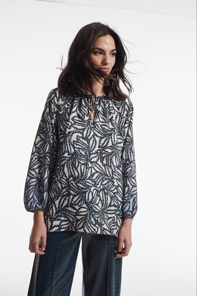 oky coky BLUSA MARNE SARGA LIGERA ESTAMPADA