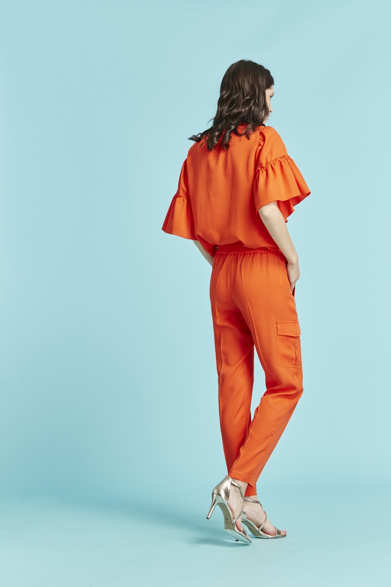 Oky Coky BLUSA VOLANTES ELVI TENCEL