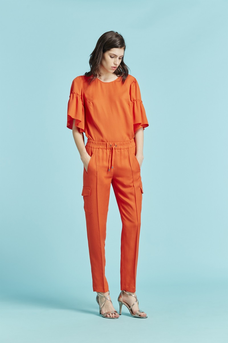 oky coky BLUSA VOLANTES ELVI TENCEL