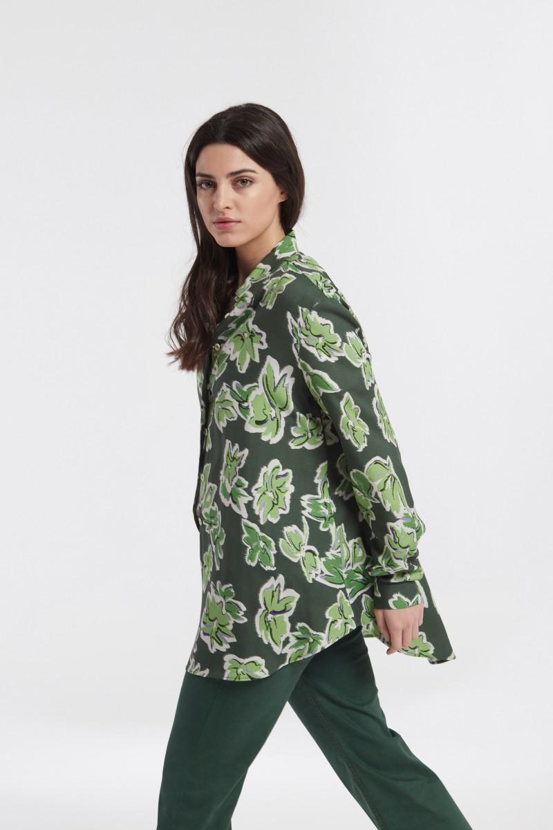 Oky Coky CAMISA AMPLIA ESTAMPADO FLOR