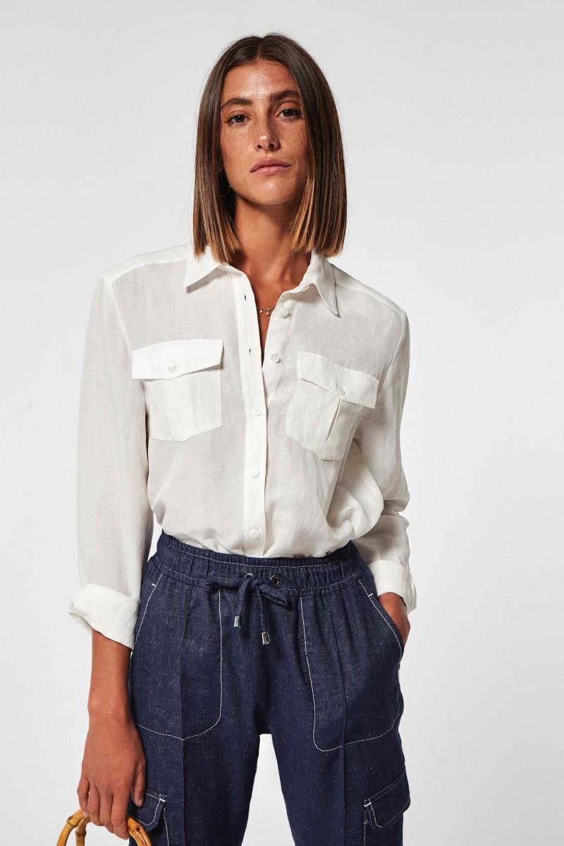 Oky Coky CAMISA APIO LINO CON RELIEVE