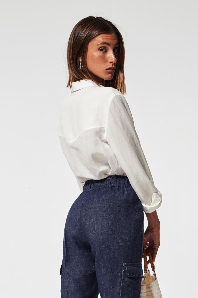 Oky Coky CAMISA APIO LINO CON RELIEVE