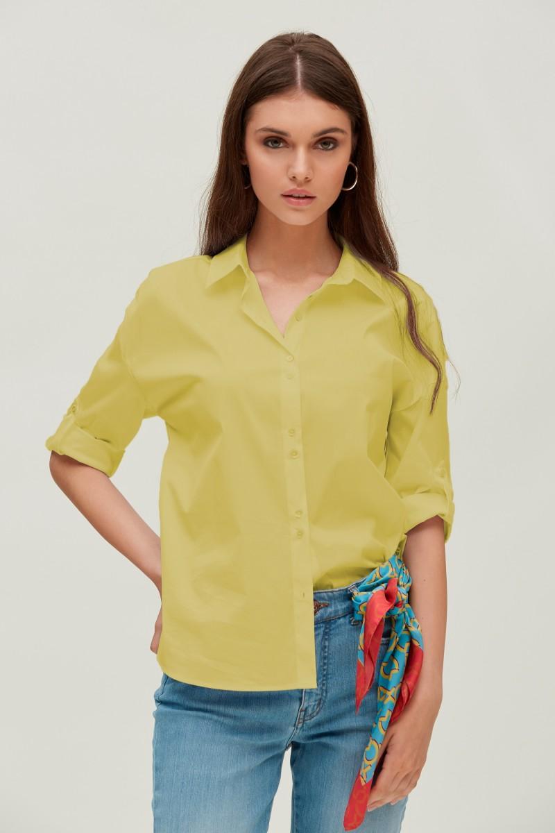 oky coky CAMISA BASICA-CREP MAROCAINE