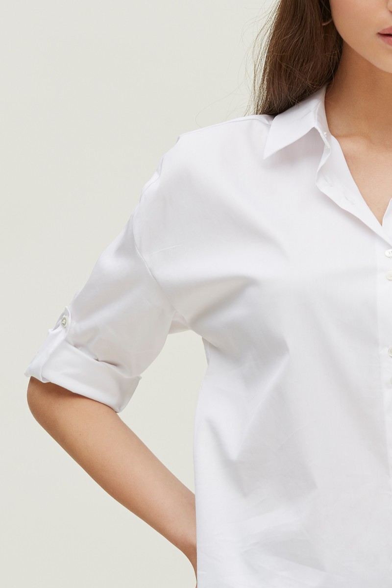 Oky Coky CAMISA BASICA EN POPELÍN STRETCH