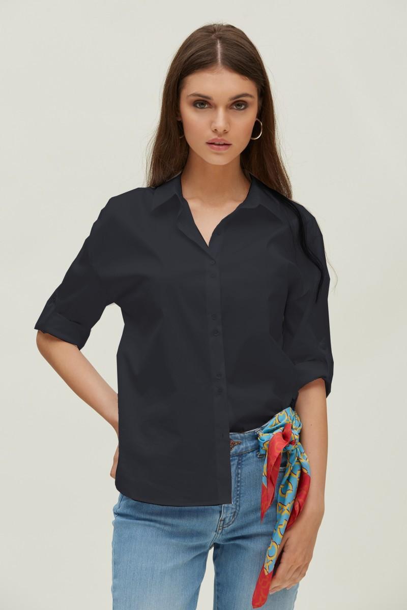 Oky Coky CAMISA BASICA EN POPELÍN STRETCH