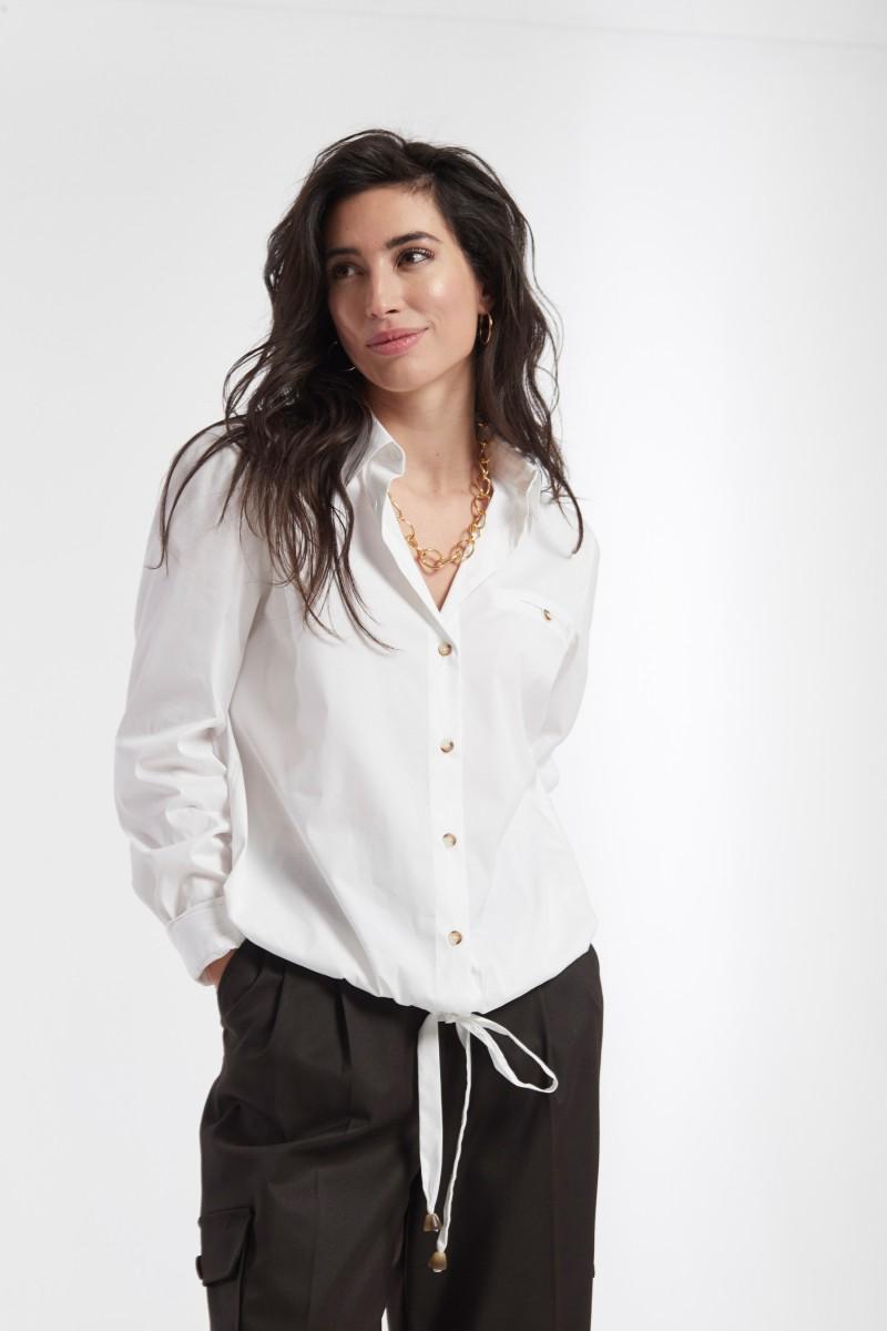 oky coky CAMISA CIERRE LAZO POPELIN STRETCH