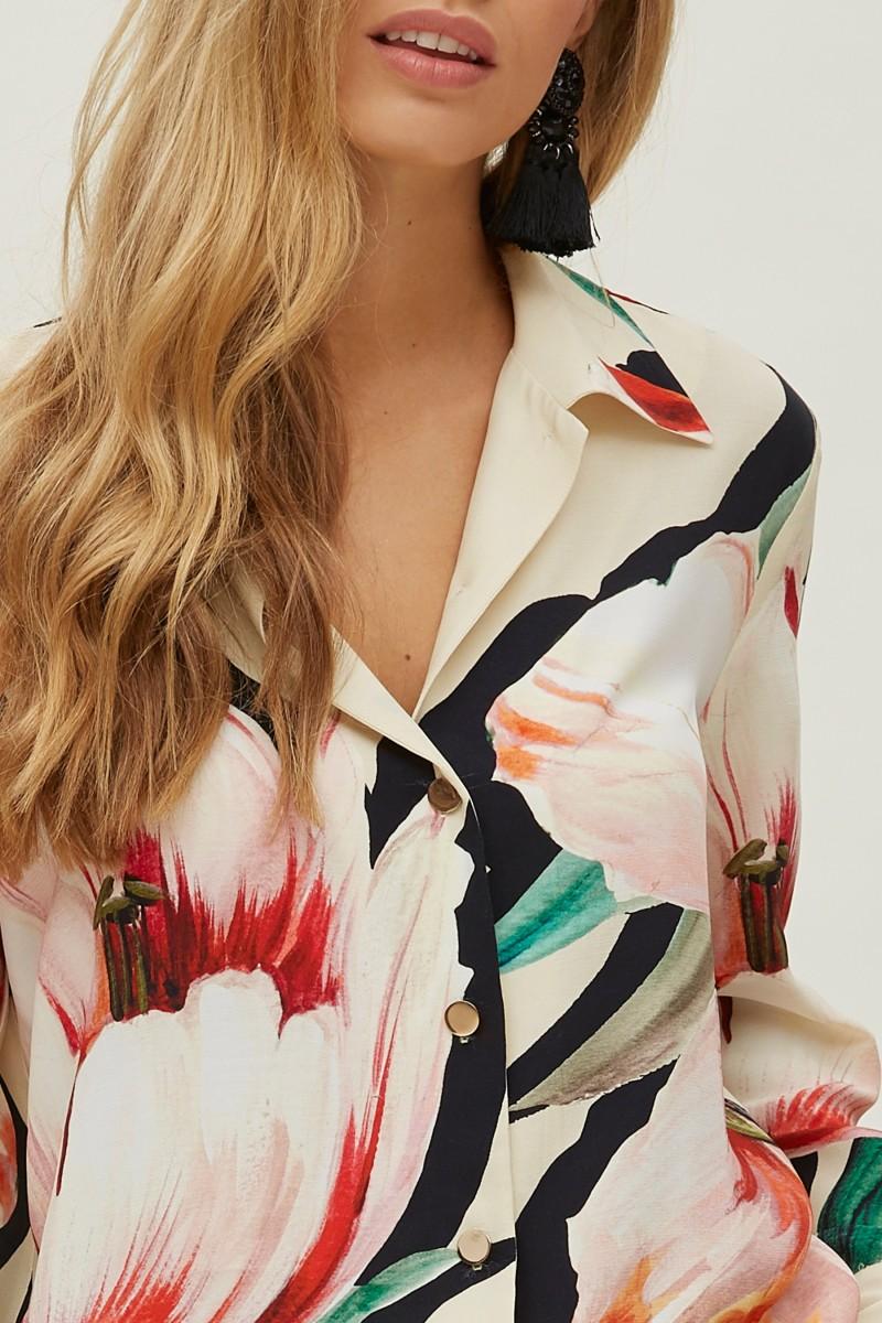 Oky Coky CAMISA CORDÓN ESTAMPADO POSICIONAL