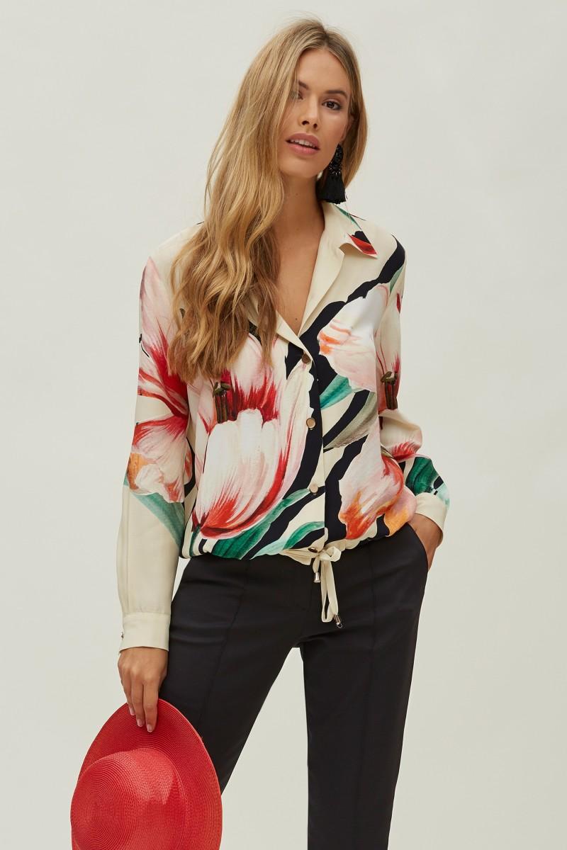 oky coky CAMISA CORDÓN ESTAMPADO POSICIONAL