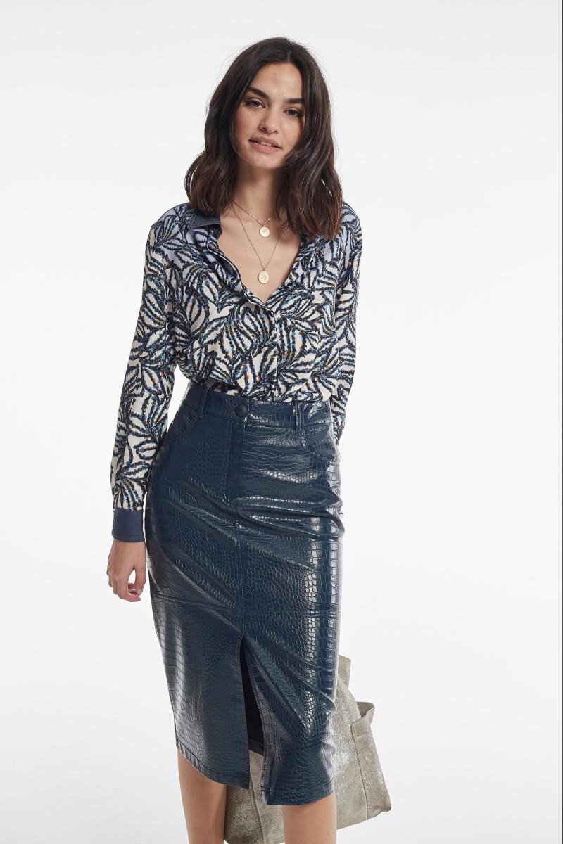 Oky Coky CAMISA CRUDO SARGA LIGERA ESTAMPADA