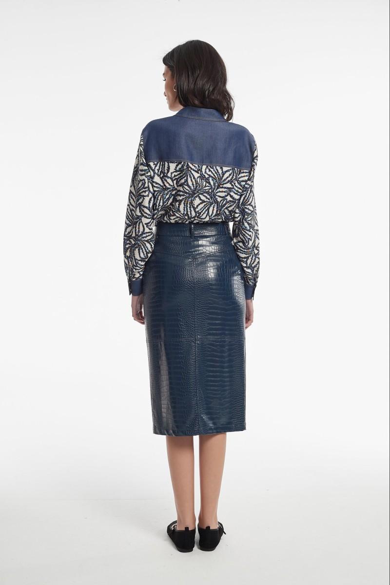 Oky Coky CAMISA CRUDO SARGA LIGERA ESTAMPADA