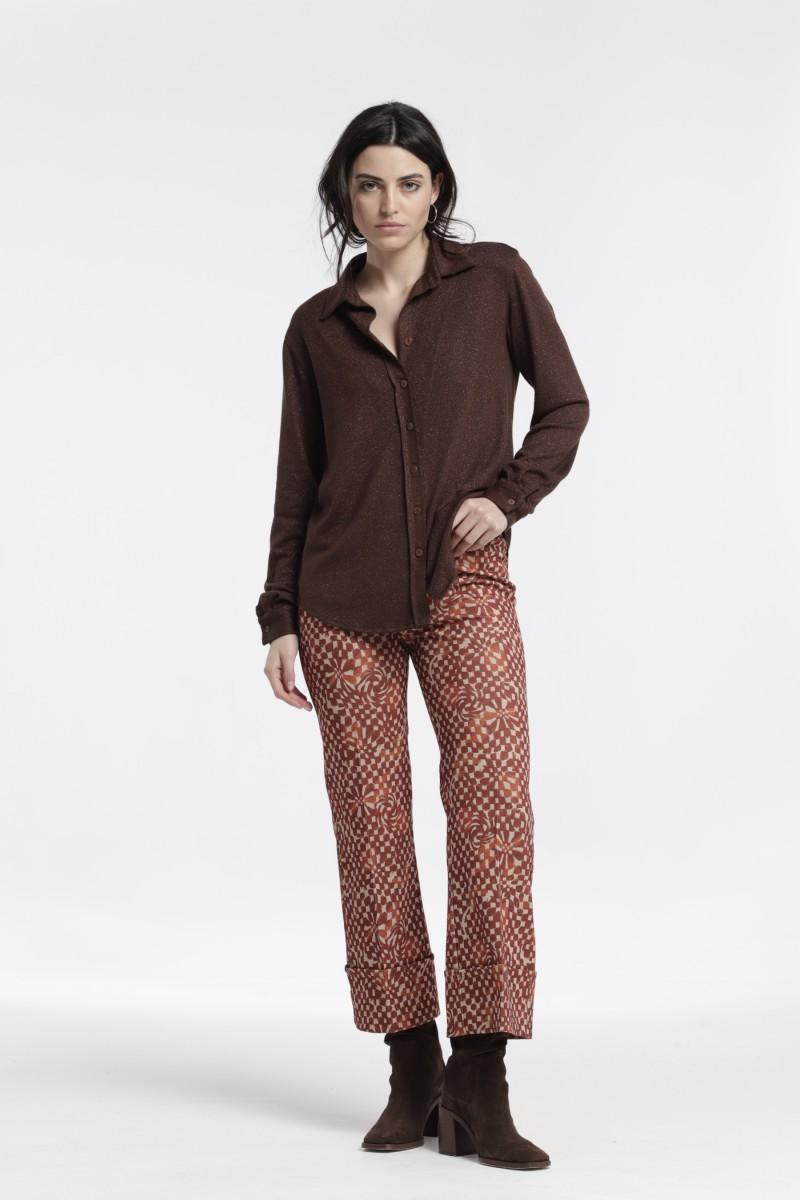 Oky Coky CAMISA ENTALLADA PUNTO DE LUREX