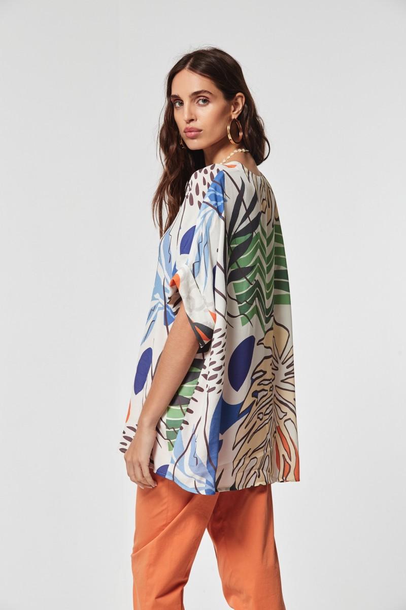 Oky Coky CAMISA FALDER CREP MARROCAINE