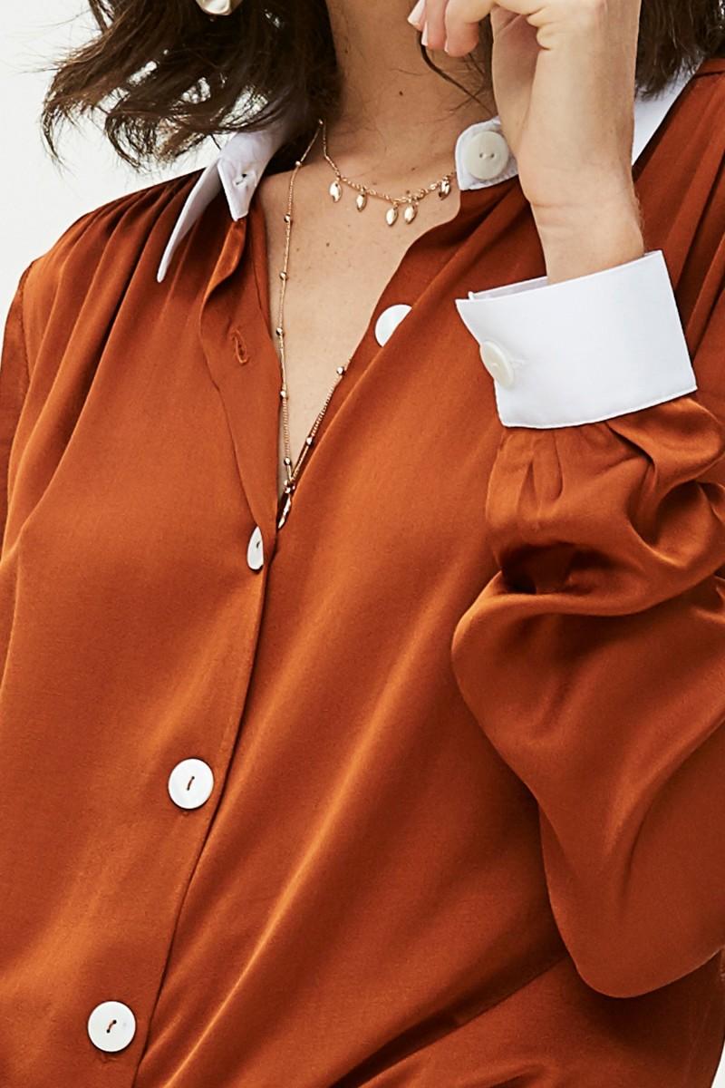 Oky Coky CAMISA FRUNCE CANESÚ-VISCOSA