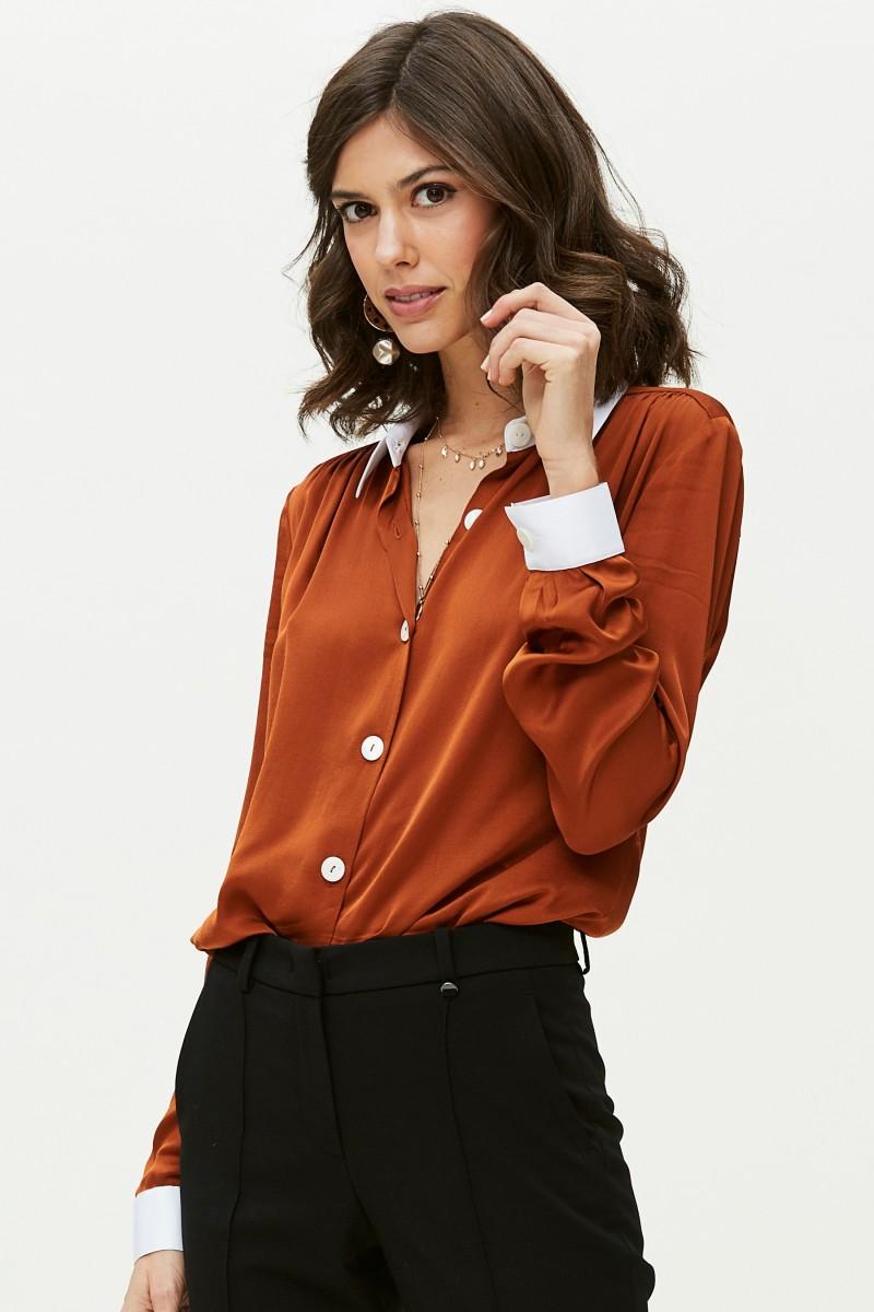 oky coky CAMISA FRUNCE CANESÚ-VISCOSA