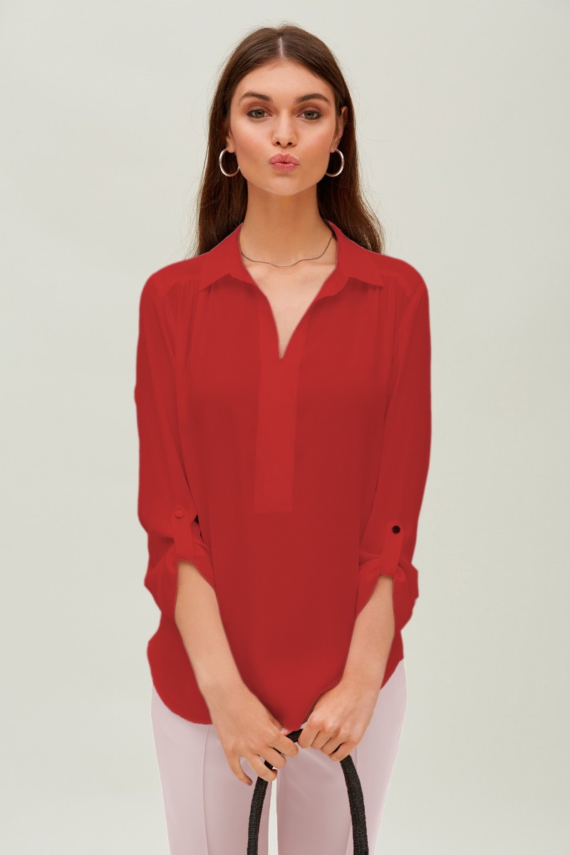 oky coky CAMISA SIN BORDADO-GASA