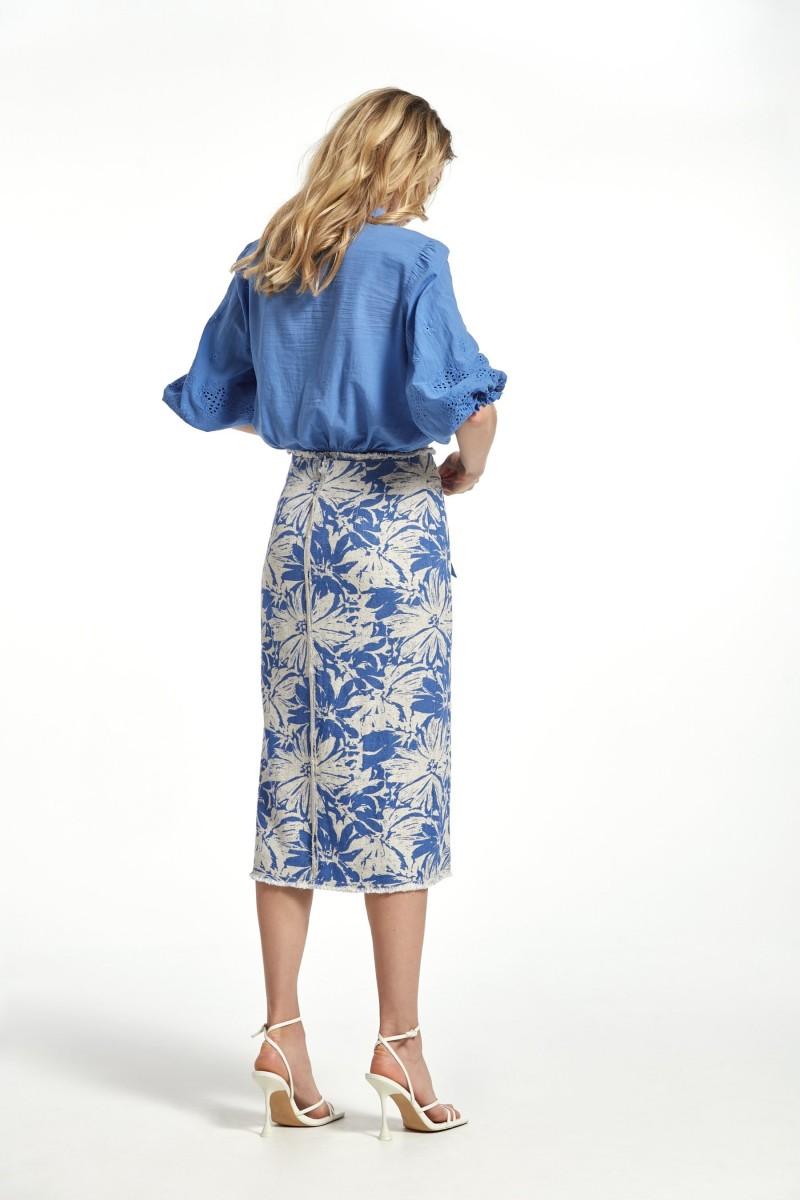 Oky Coky CAMISA URIBE VOILE BORDADO PERFORADO