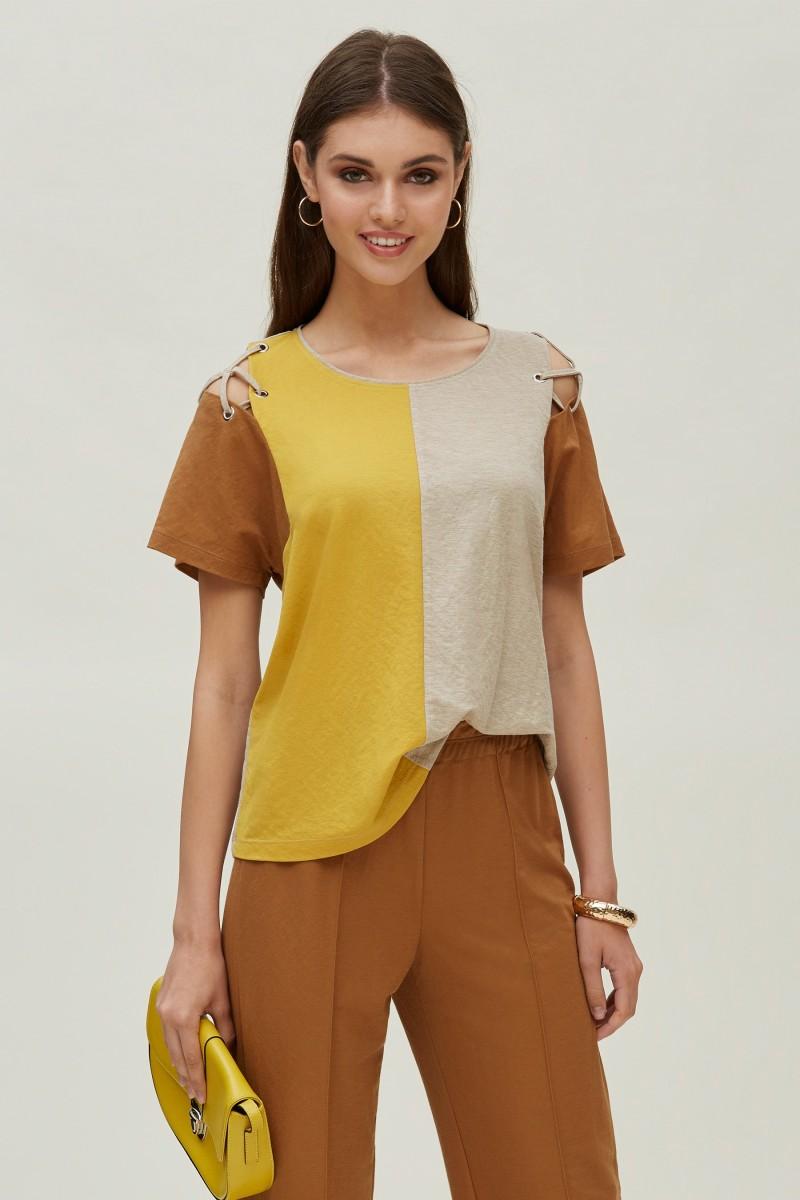 oky coky CAMISETA ABERTURA ACORDONADA HOMBRO