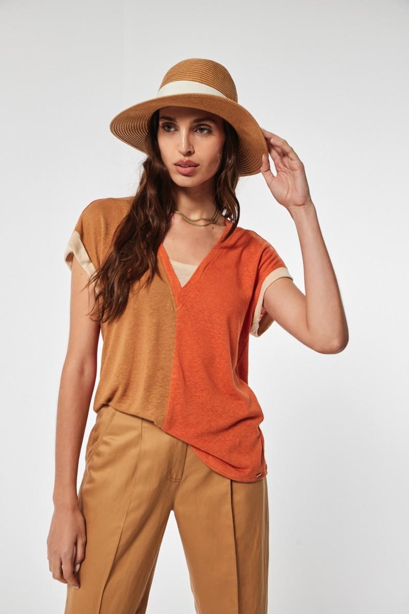 oky coky CAMISETA BANKIL PUNTO LINO RUSTICO